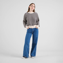 Dedicated peysa Husie bubble knit Black/vanilla