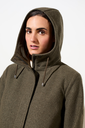 LANGERCHEN kápa Coat Milport Olive