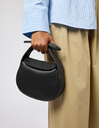O MY BAG Coco Croissant Black soft grain leather