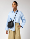 O MY BAG Coco Croissant Black soft grain leather