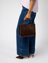 O MY BAG Coco Jackie midi Chocolate classic leather