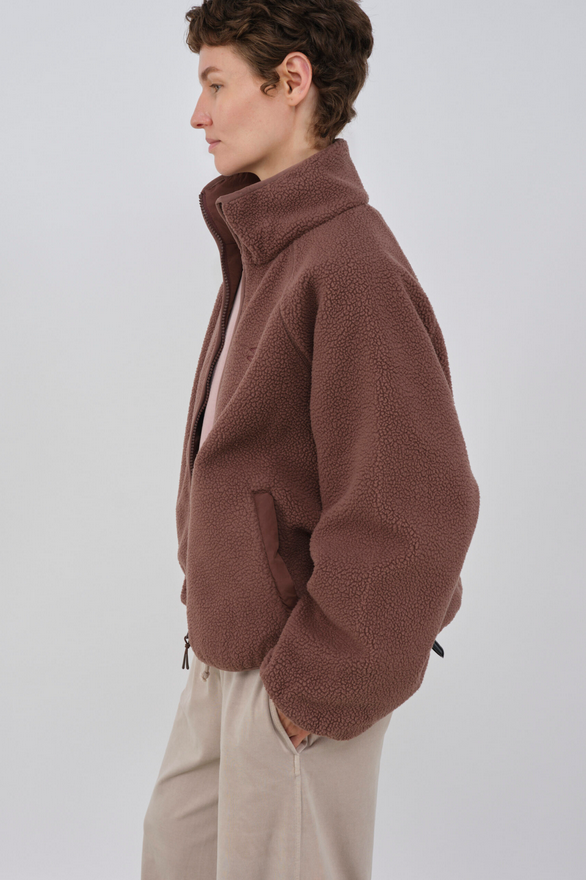 Embassy of Bricks and Logs Cali fleece jacket French toast