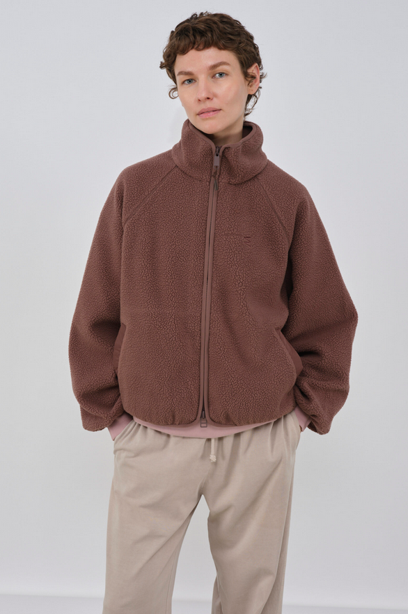 Embassy of Bricks and Logs Cali fleece jacket French toast