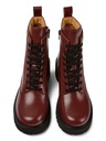 CAMPER Skór Milah Burgundy reimaðir Ancle boot