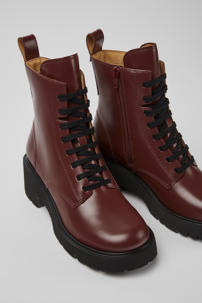 CAMPER Skór Milah Burgundy reimaðir Ancle boot