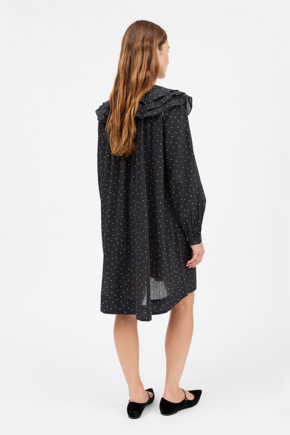 SKALL  kjóll Lilou dress Black/white dots