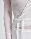 GAI-LISVA Toppur Anne Wrap LS Wool Top White