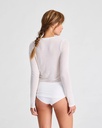 GAI-LISVA Toppur Thyra LS Wool Top White
