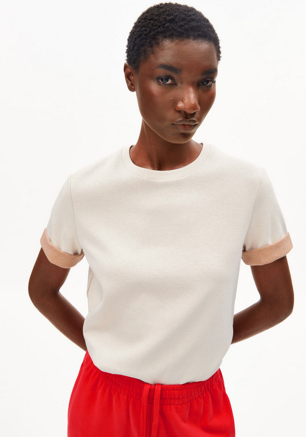 ARMEDANGELS BOLUR Un-wasted T-shirt Cinnamon dust