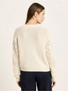 Lanius peysa Lochstrick Pullover Off white