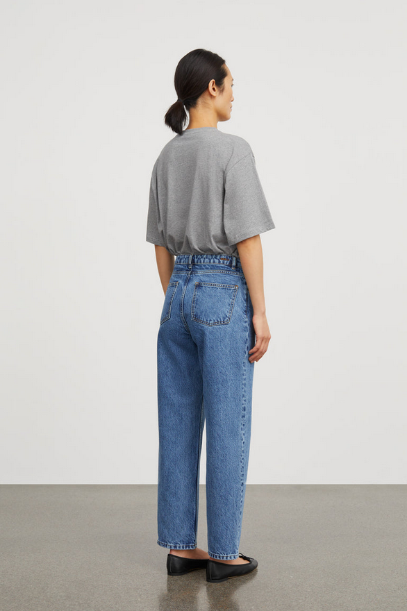 SKALL bolur Andy Oversize tee Mid grey melan