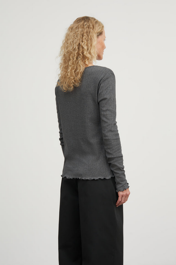 SKALL toppur Edie cardigan Dark grey mela