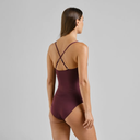 DEDICATED Sundbolur Wrap swimsuit Klinte Burgundy Fig