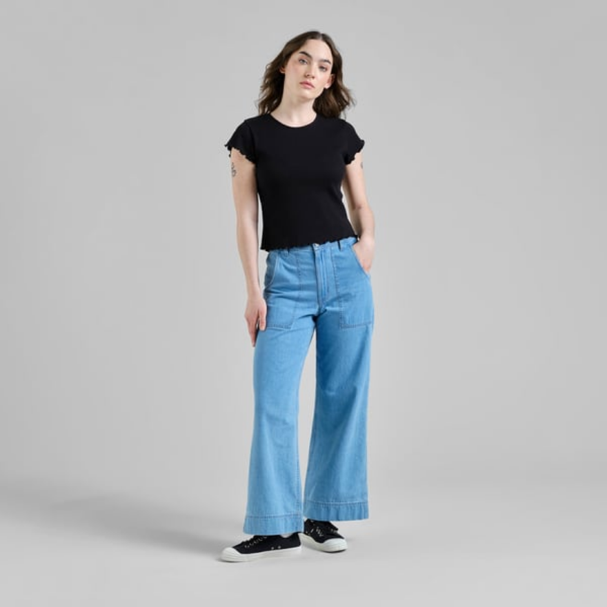 Dedicated Toppur Rib Top Ven Black