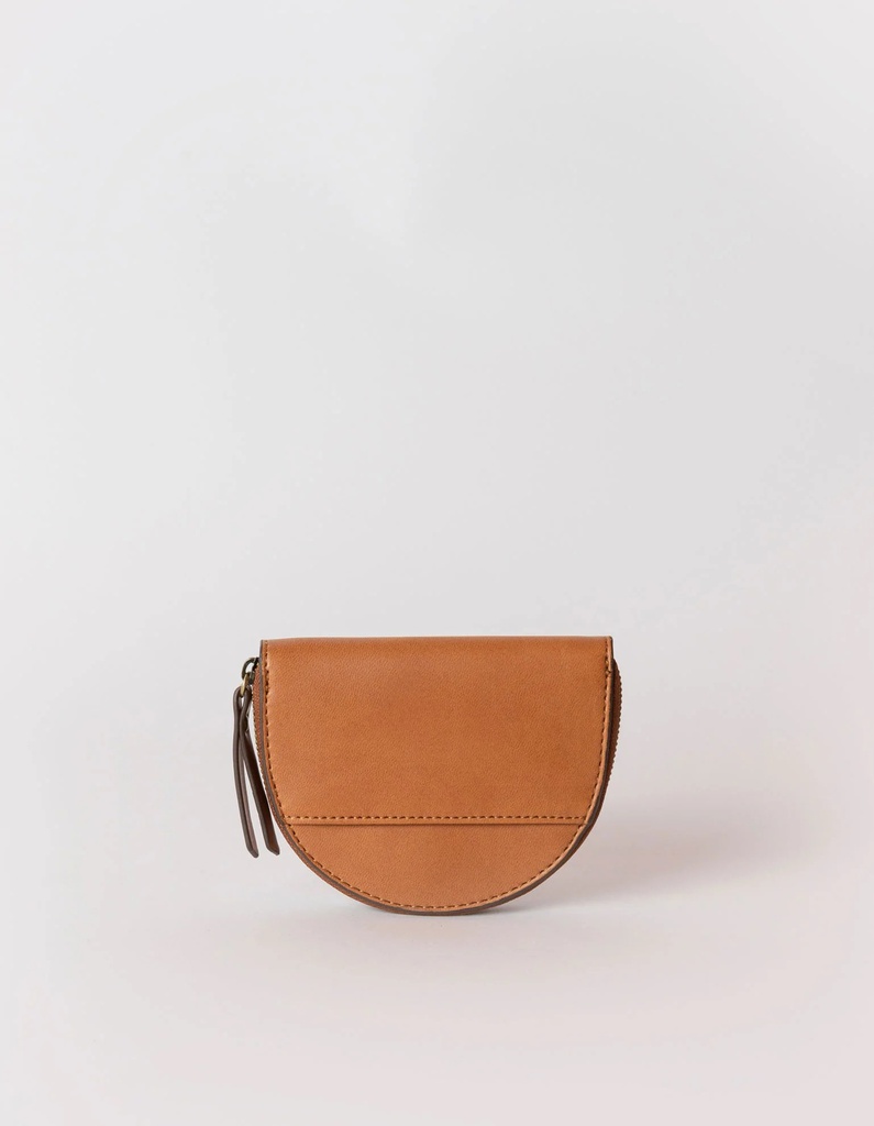 O MY BAG - Laura Coin Purse - Cognac Apple Leather