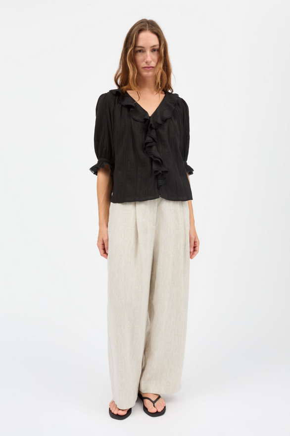 SKALL skyrta Clea blouse Black