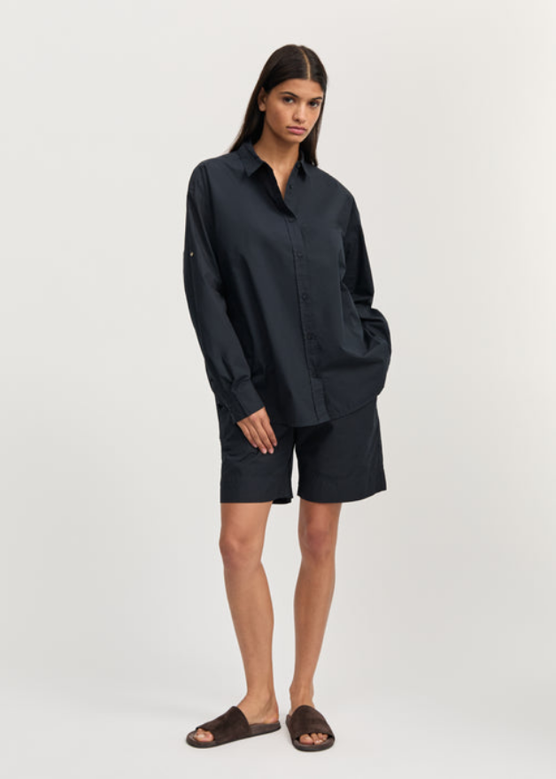 AIAYU Skyrta Shirt Black Navy