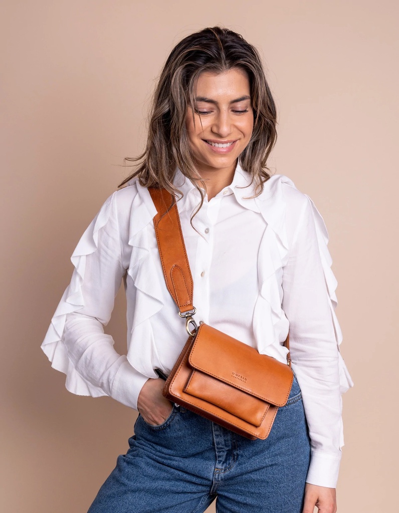 O MY BAG - Harper Mini - Cognac Classic Leather