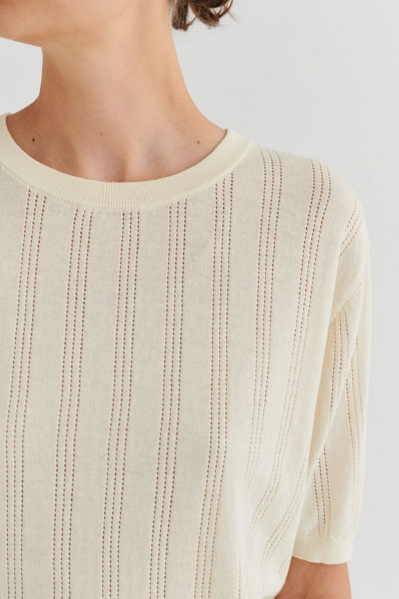 FUB toppur High Twist Tee Ecru