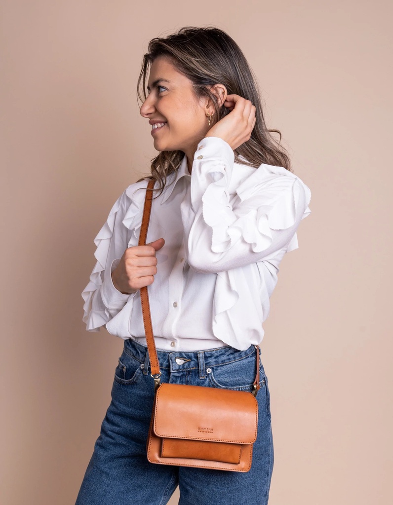 O MY BAG - Harper Mini - Cognac Classic Leather