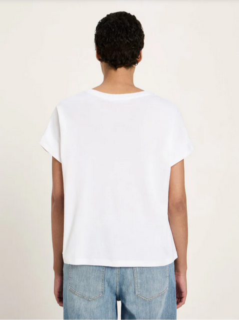 Lanius bolur Shirt GOTS mit White