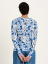 Lanius toppur Langarmshirt tencel Print bloom lapis