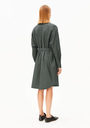 ARMEDANGELS kjóll Barrel sleeve poplin dress Space steel