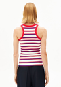 ARMEDANGELS BOLUR Kanitaa Stripes Top Light oatmilk/mars