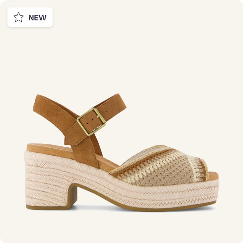 TOMS skór Isla Almond multi Crochet