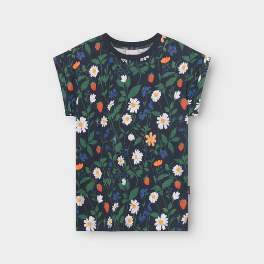 Dedicated bolur T-shirt Visby Strawberry field Black