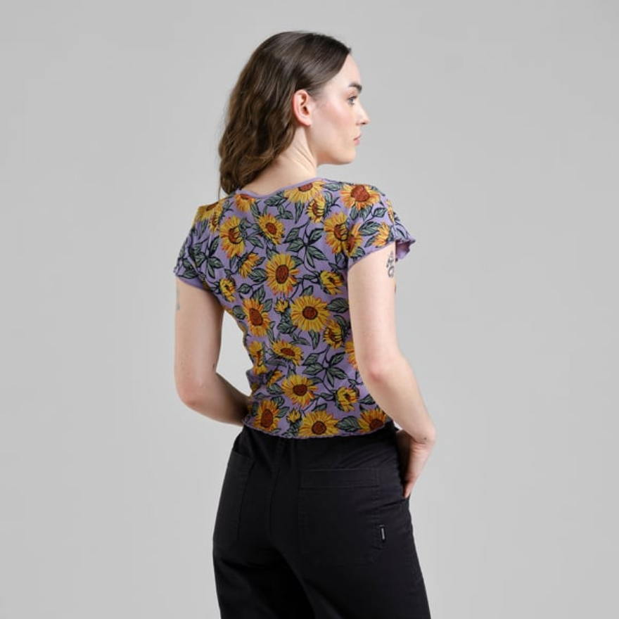 Dedicated Toppur Rib Top Ven Sunflower