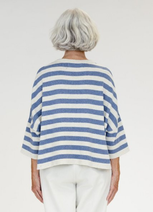 Muse Wear toppur VIBE TOP Offwhite/denim