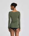 GAI+LISVA Toppur Amalie LS Wool Top Olive night