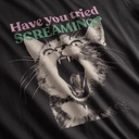 Dedicated bolur Vadstena Screaming Cat Charcoal Multi Color