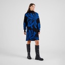 Dedicated kjóll Dress Nikkala Big Flower Blue Limoges