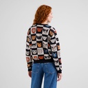 Dedicated peysa Sweater Arendal Cat Bingo Black