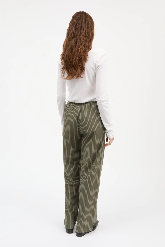 SKALL buxur Addie pants Green/white