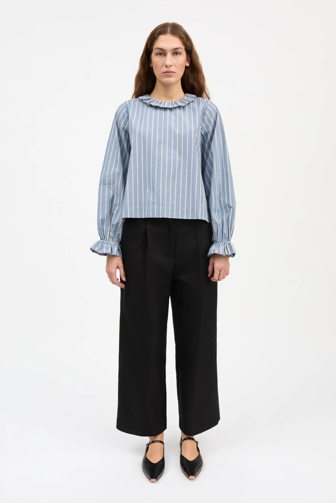 SKALL skyrta Cornflower blouse Blue/black/white