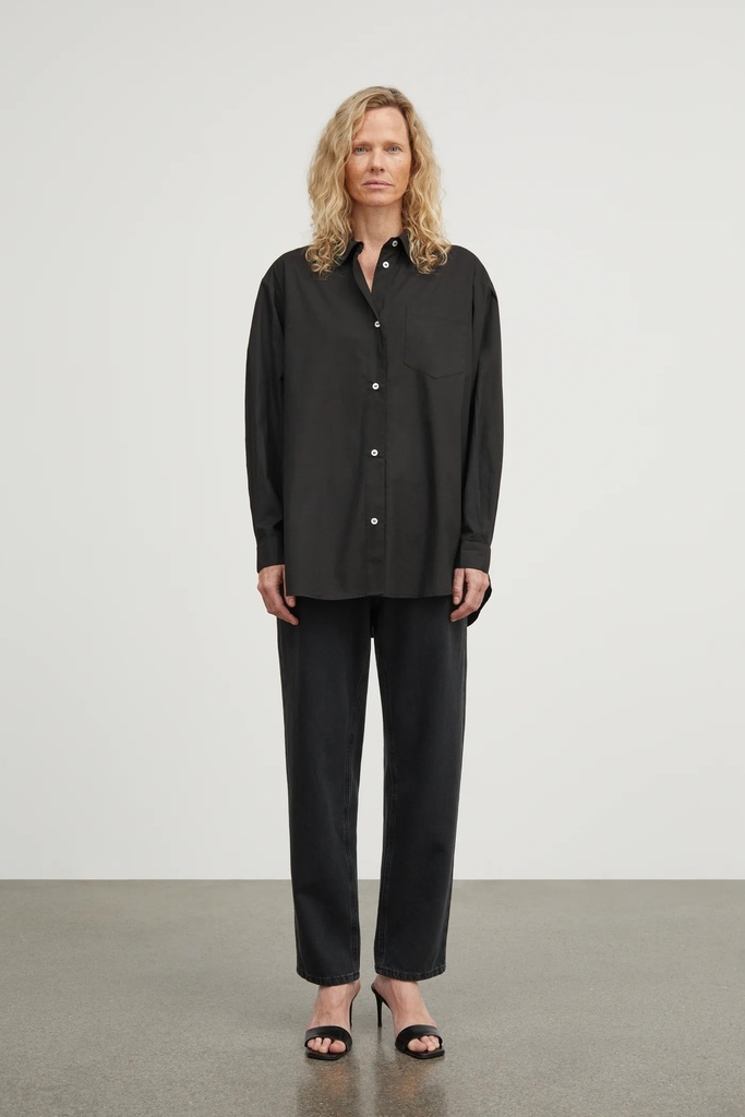 SKALL skyrta Edgar shirt Black