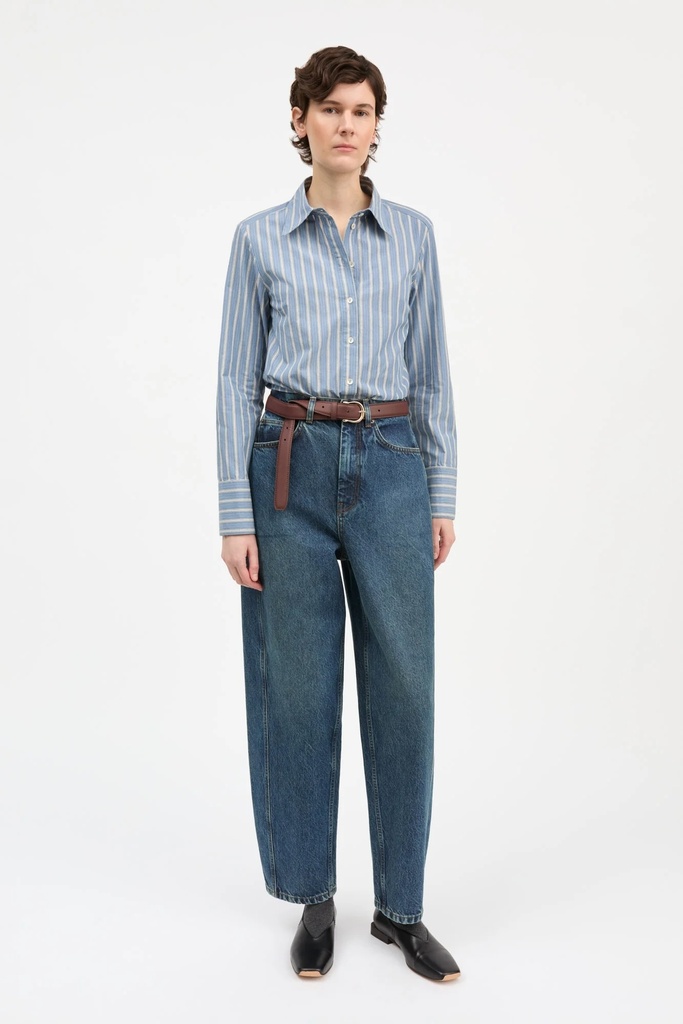 SKALL skyrta Fauna shirt Blue/black/white