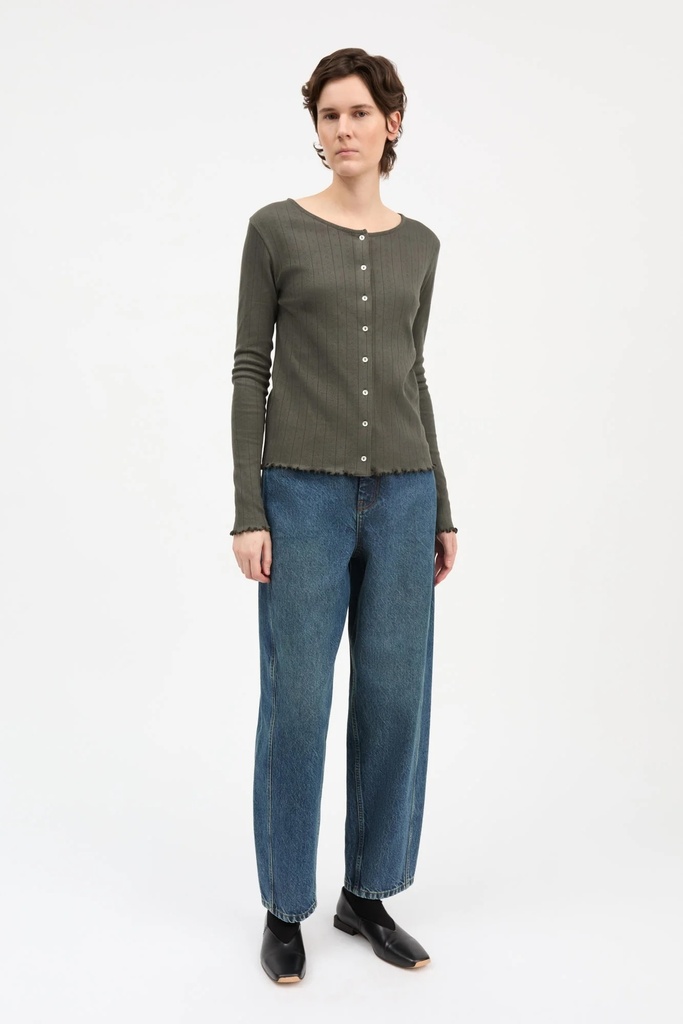 SKALL toppur Edie cardigan Dark green