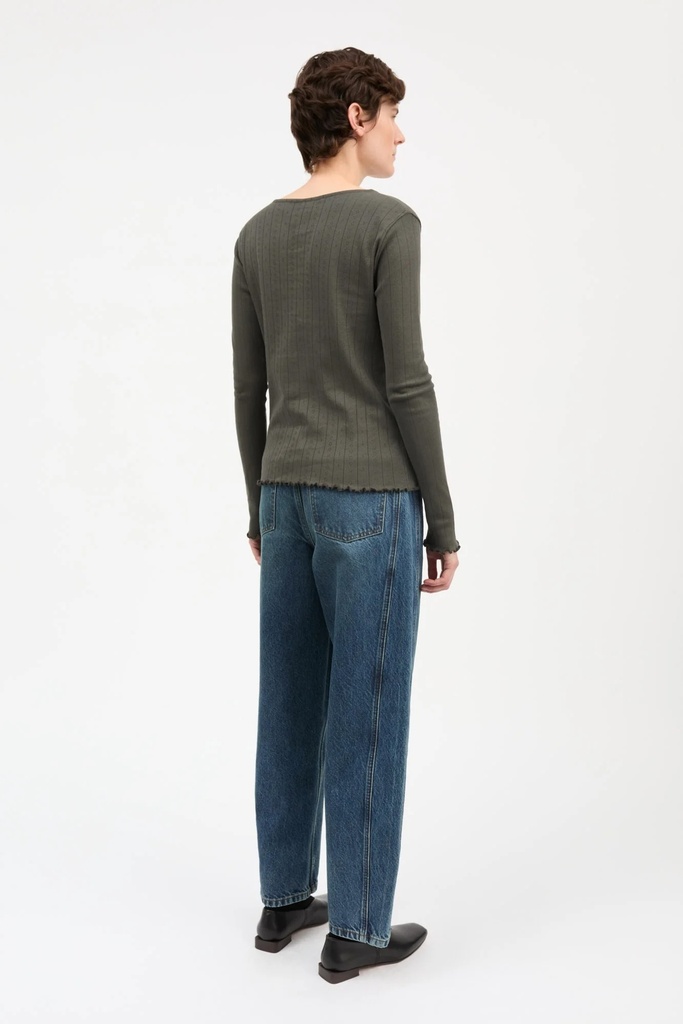 SKALL toppur Edie cardigan Dark green
