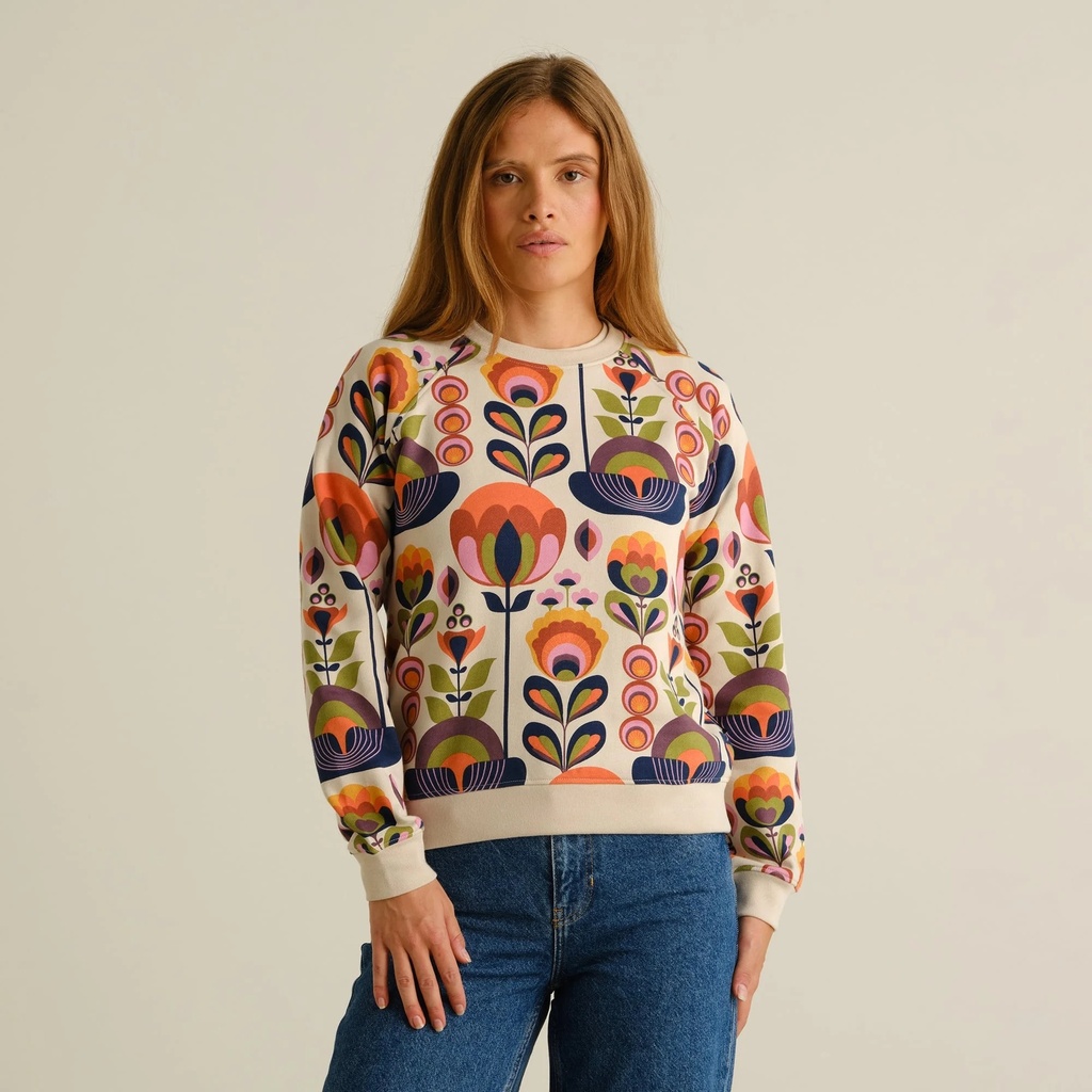 DEDICATED peysa Ystad sweatshirt Autumn Harvest Multicolor