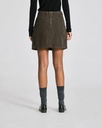 GAI+LISVA Pils Natacha Cotton Corduroy skirt Black olive