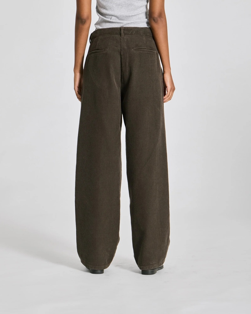 GAI+LISVA Buxur Natalie Cotton Corduroy pants Black olive