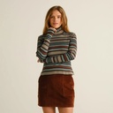 Dedicated Toppur Rib top Malma Stripe Green