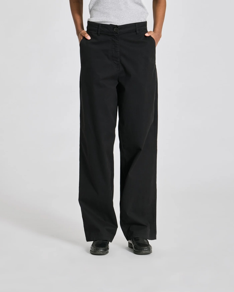 GAI+LISVA Buxur Natalie Cotton stretched Twill Pants Black