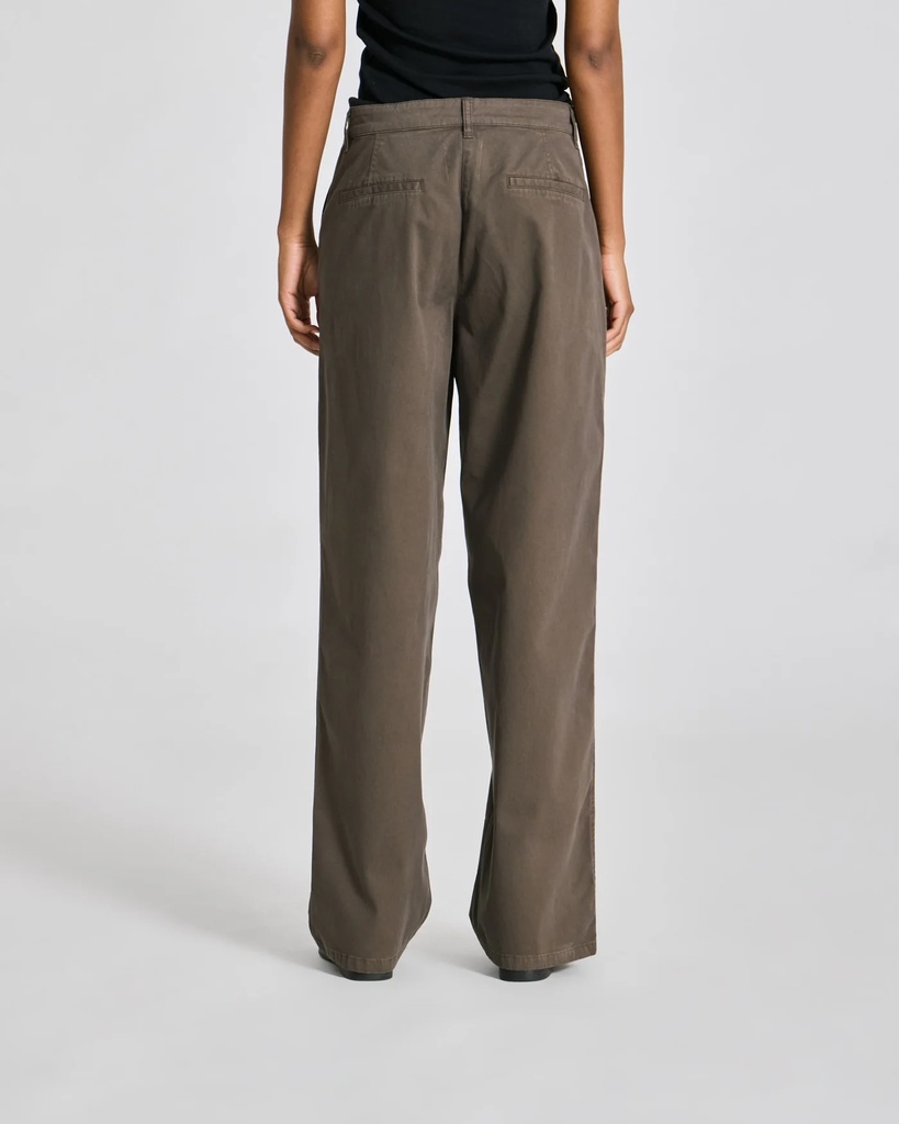 GAI+LISVA Buxur Natalie Cotton stretched Twill Pants Olive