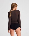 GAI+LISVA Toppur Anne Wrap LS Wool Top Mulch