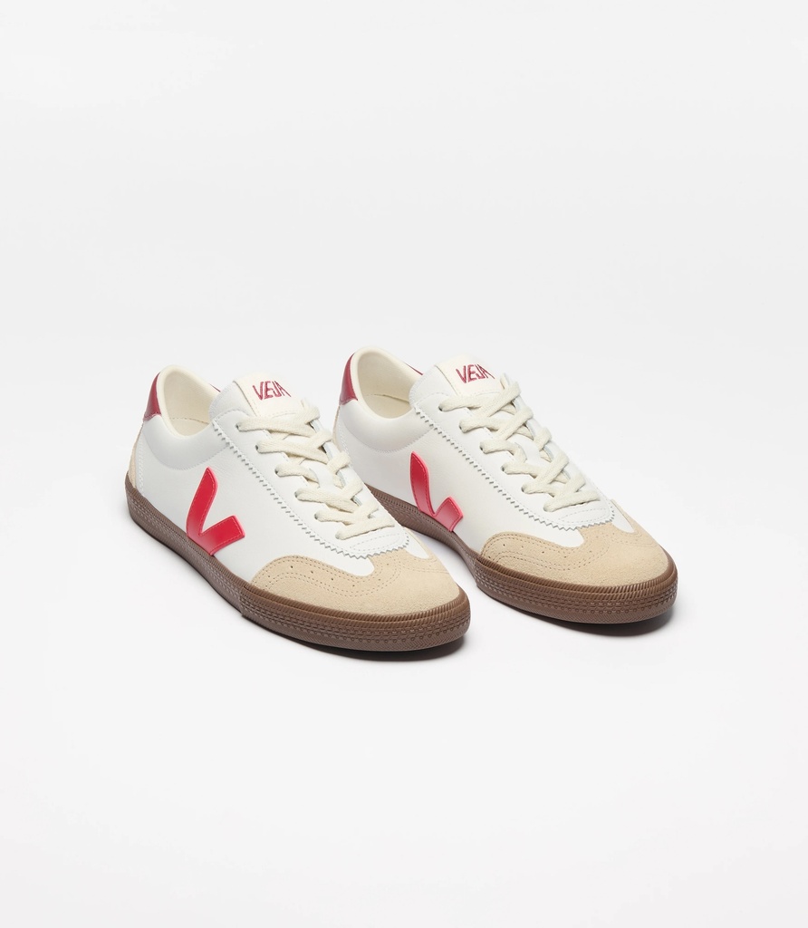 VEJA skór Volley Leather White Pekin Bark